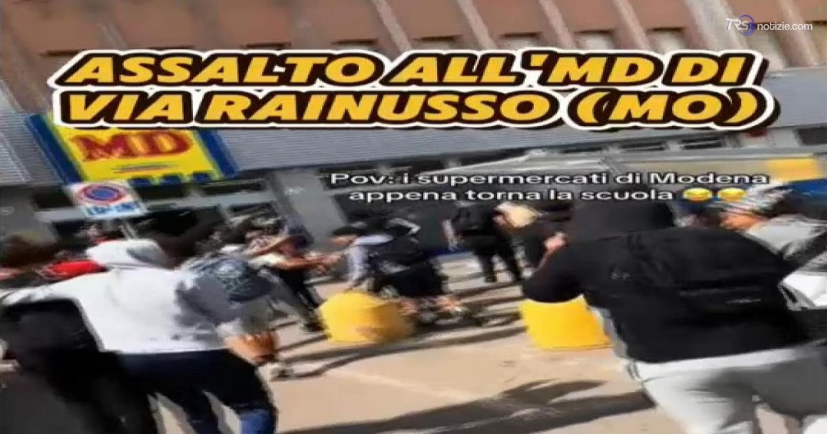 Modena, 50 giovani saccheggiano un discount e filmano il raid. Poi postano il video sui social
