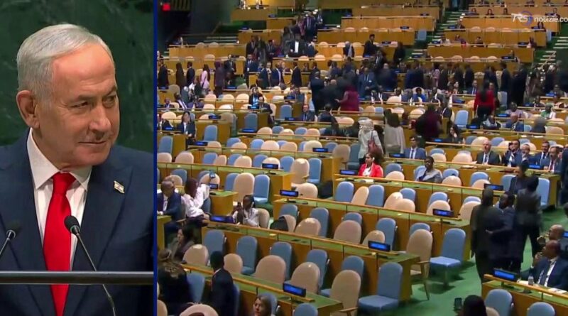 Aula semi vuota all’Onu mentre Netanyahu parla: molte delegazioni lasciano l'Assemblea