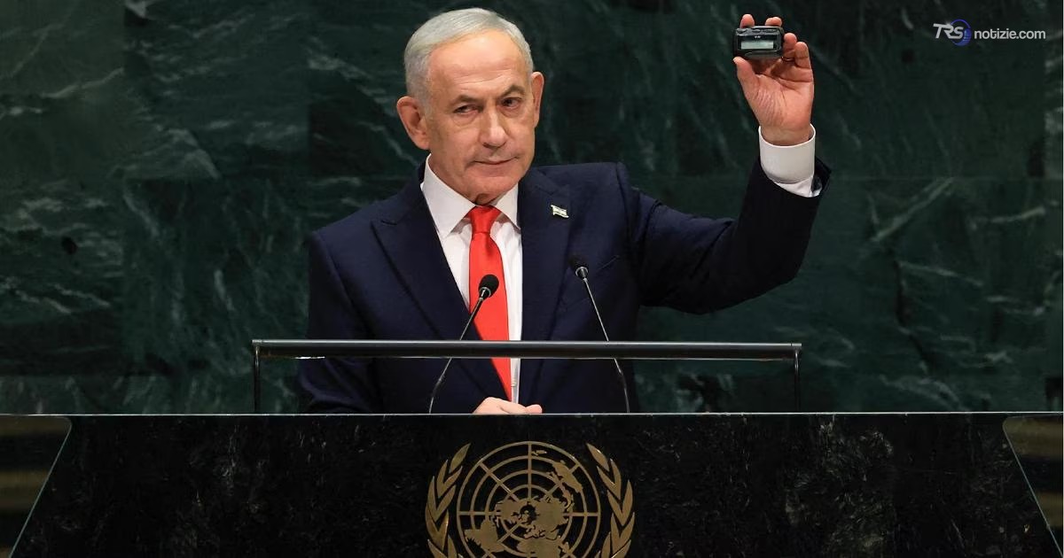 Netanyahu all’ONU: “Il genocidio la più grande bugia del secolo”