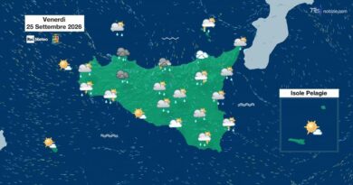 Le previsioni del tempo per venerdì 25 e per il week end