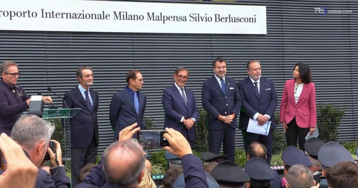 Malpensa diventa “Aeroporto Silvio Berlusconi”, Marina: “Il nome di mio padre è il migliore”