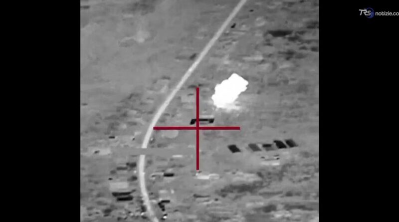 Le immagini dei bombardamenti contro obiettivi Houthi