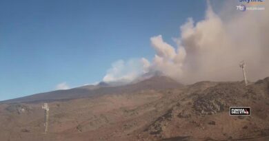 Cenere lavica dell'Etna, sospese le attività di volo a Catania