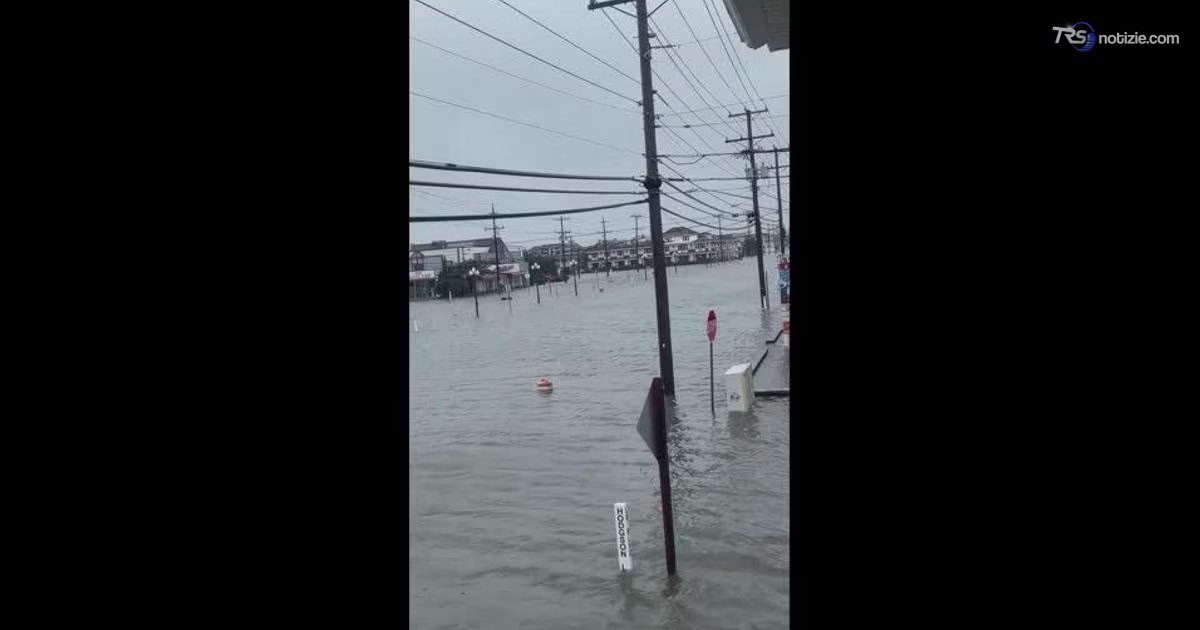 Muro d’acqua sul New Jersey: la tempesta fa tremare la costa, città sommerse e migliaia al buio