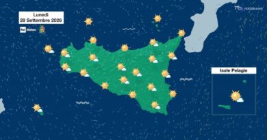 Le previsioni del tempo in Sicilia per lunedì 28