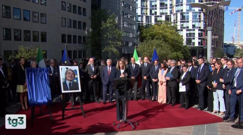 Bruxelles intitola un edificio a Sassoli: il ricordo delle istituzioni europee