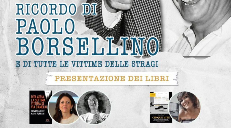 Zabook, settembre di incontri a Sambuca di Sicilia: il 5 settembre il ricordo di Paolo Borsellino e della scorta