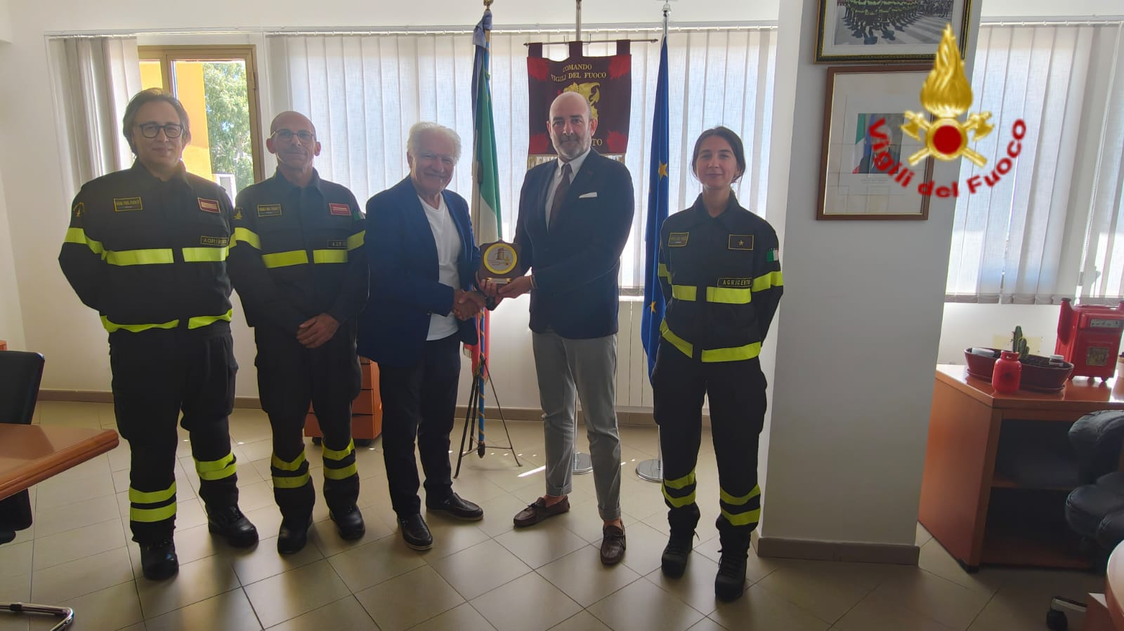 Agrigento ricorda i Vigili del Fuoco partigiani di Bagnara: una stele nel Giardino dei Giusti