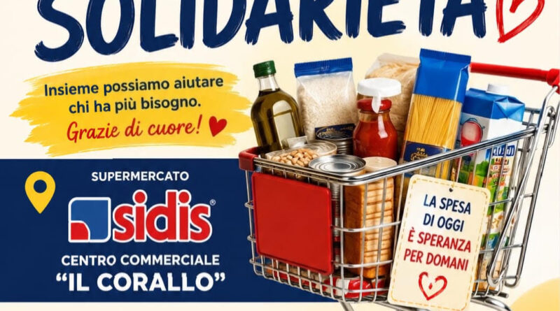 Sciacca, il 5 settembre la raccolta alimentare “Riempiamo il carrello di solidarietà”