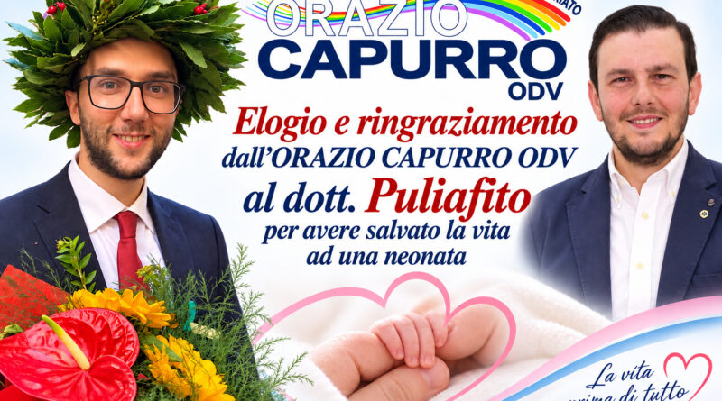 Neonata in arresto cardio-respiratorio salvata a Castelmassa, il plauso dell’Associazione Orazio Capurro al medico saccense Giuseppe Puliafito