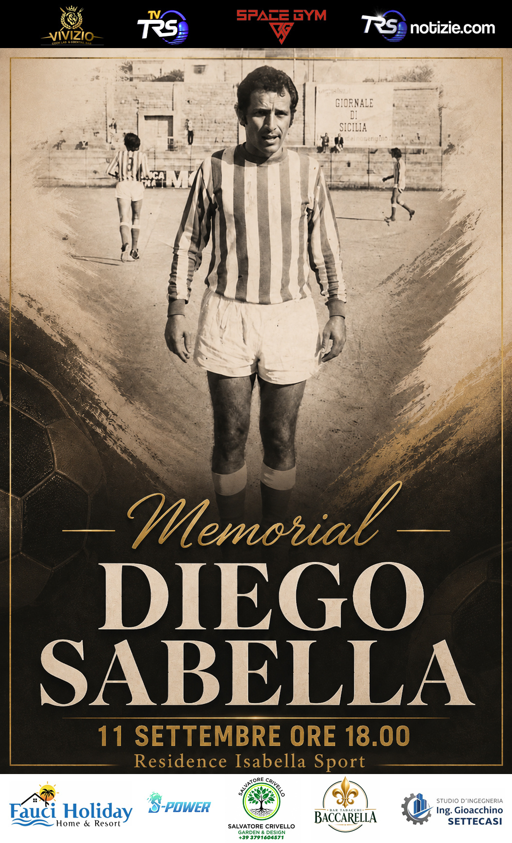 Sciacca ricorda Diego Sabella: l’11 settembre il memorial dedicato allo storico direttore sportivo