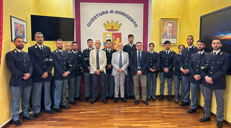 Agrigento, quindici nuovi agenti e assistenti rafforzano la Polizia di Stato in provincia