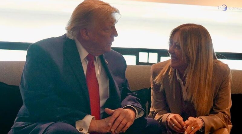 Trump: "Con Meloni ho un grande rapporto"