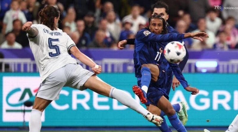 Bastoni risponde a Olise: Francia e Italia pareggiano 1-1
