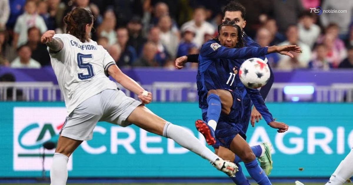 Bastoni risponde a Olise: Francia e Italia pareggiano 1-1