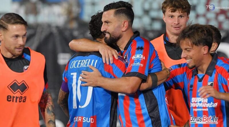 Seconda vittoria consecutiva per il Catania, il sigillo di Coda su rigore
