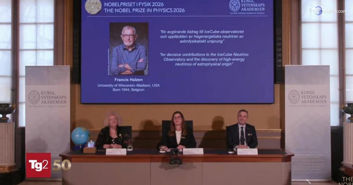 Nobel per la Fisica a Francis Halzen per aver catturato i neutrini con un osservatorio speciale