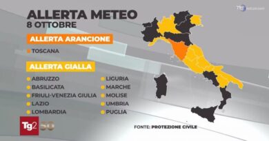 Nuova perturbazione atlantica porta temporali, allerta maggiore in Toscana: diversi danni