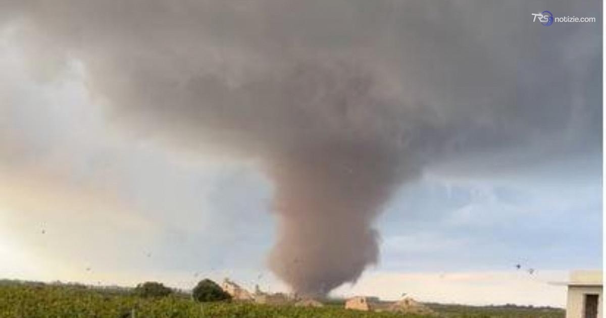 Tromba d'aria a Marsala, dannegiata una scuola ed alcune abitazioni (VIDEO)