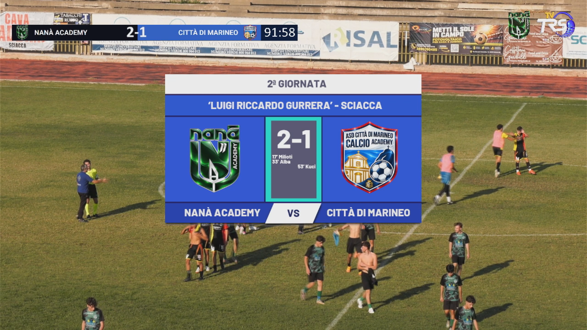 Under 17, la Nanà Gulino Academy batte il Città di Marineo 2-1 al Gurrera