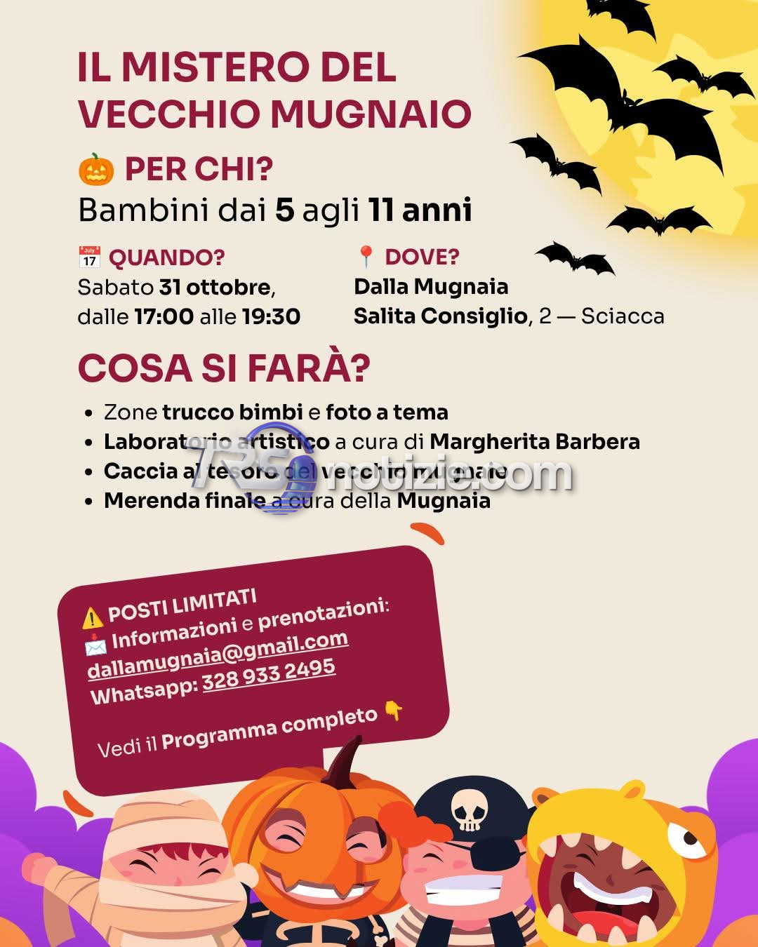 Halloween al Mulino Infestato: laboratori, caccia al tesoro e attività per bambini