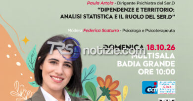 Sciacca, domenica 18 ottobre l’incontro “Finché non basta più” dedicato alle dipendenze