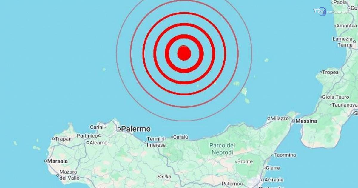Scosse di terremoto a Palermo e Messina, fino a magnitudo 5.5