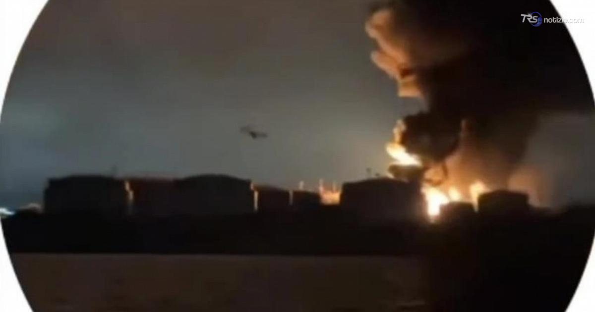 L’istante dell’impatto del drone in picchiata sulla raffineria di San Pietroburgo: video