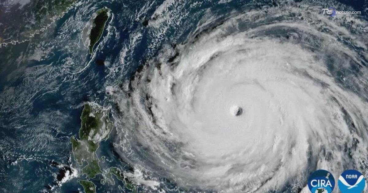 Il supertifone Champi si dirige verso Taiwan, le immagini satellitari