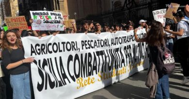 Palermo, studenti in strada contro caro vita e scuole fatiscenti