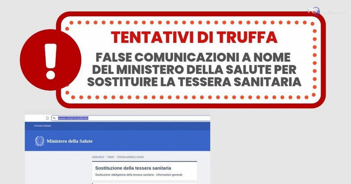 Tessera sanitaria, attenzione alla mail che ti chiede di rinnovarla. Ministero salute: è una truffa