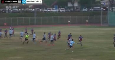 Rugby, alla prima giornata il Cus Catania cade in casa con la Lazio