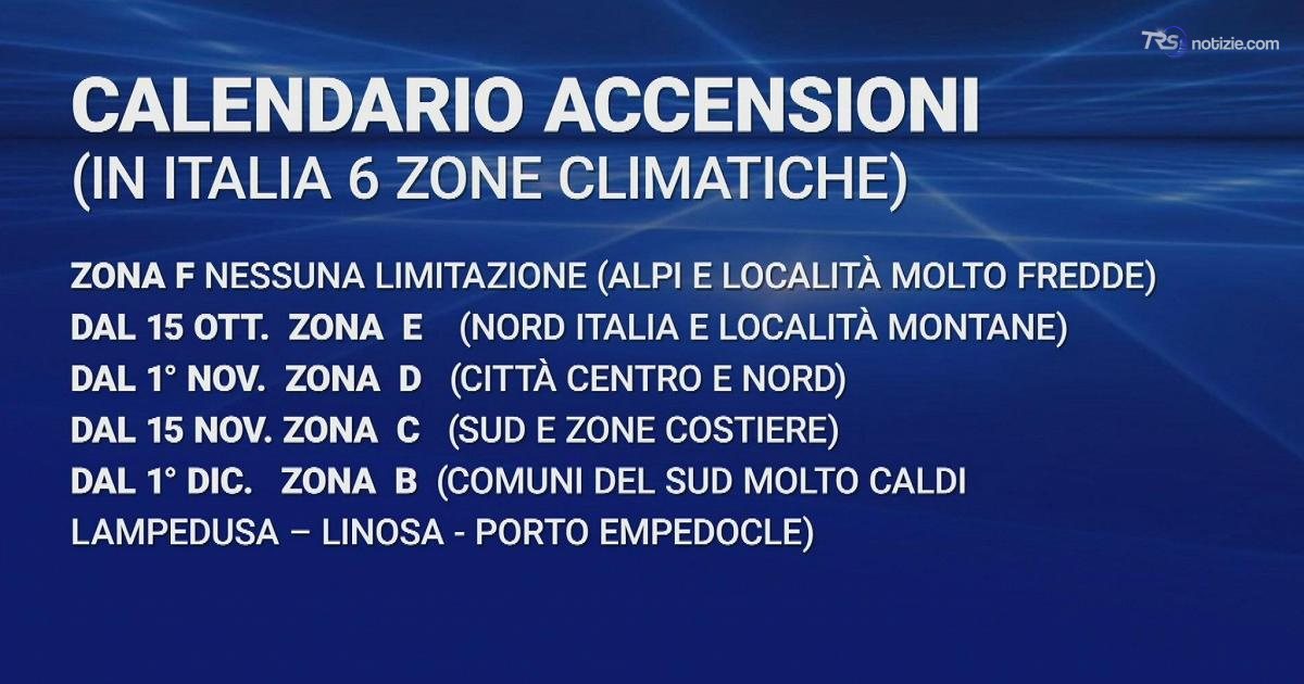 Termosifoni accesi in Italia: ecco il calendario delle zone climatiche
