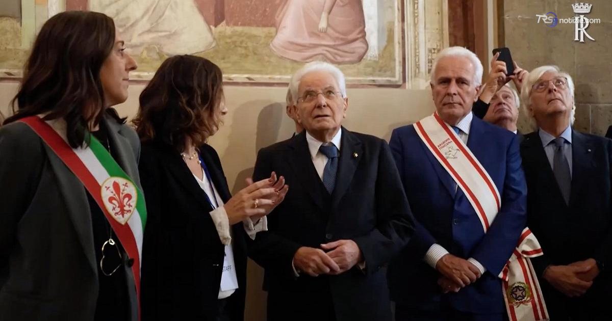 Il Presidente Mattarella visita la Basilica di Santa Croce