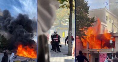 Albania, i video dell'incendio al ministero dell'Istruzione durante la protesta degli studenti
