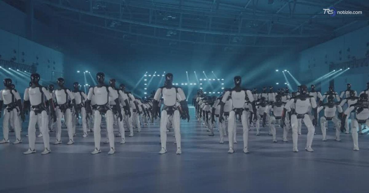 Lo spettacolo dei 110 robot ballerini: in Cina il record mondiale